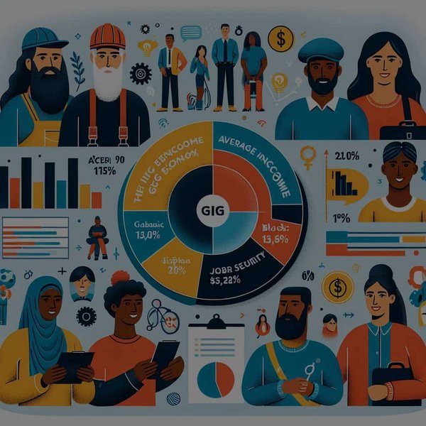 How does the gig economy impact the financial stability of UK's workforce?